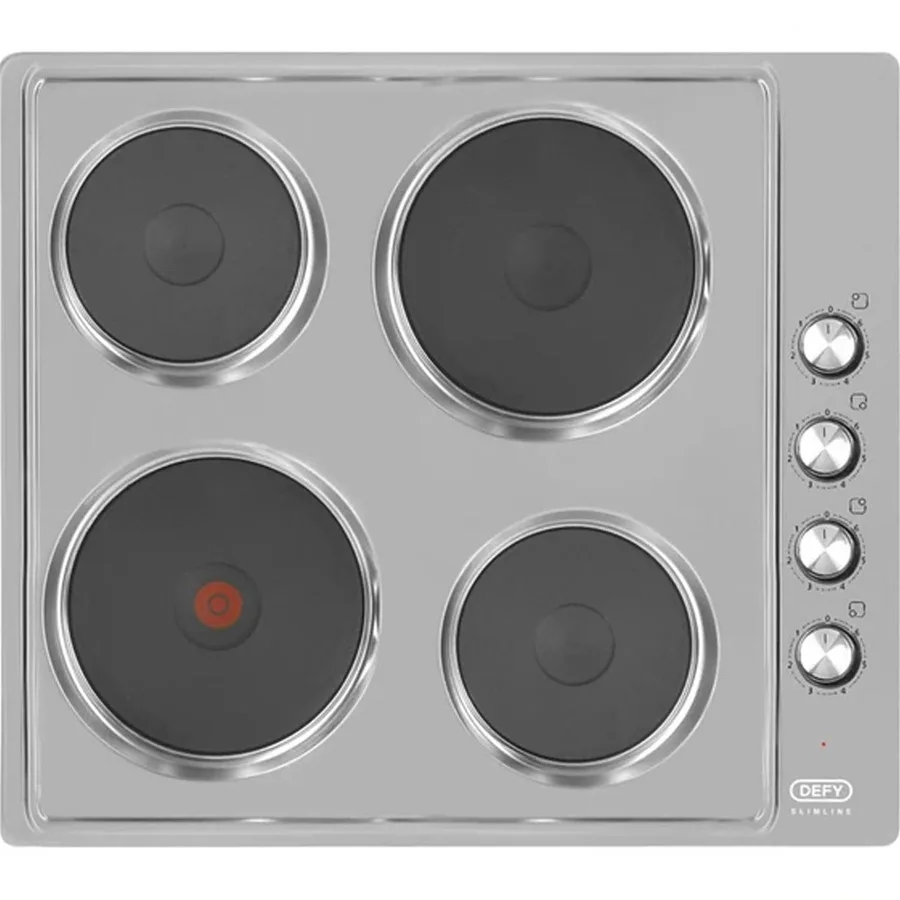 Defy Dhd399 Slimline Solid Cp Ss Hob view 3