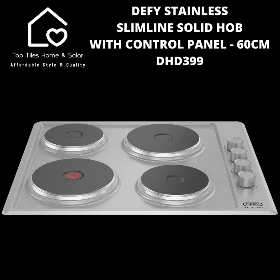 Defy Dhd399 Slimline Solid Cp Ss Hob view 5