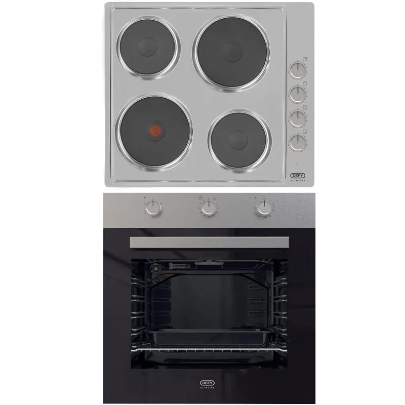Defy Dhd399 Slimline Solid Cp Ss Hob view 6