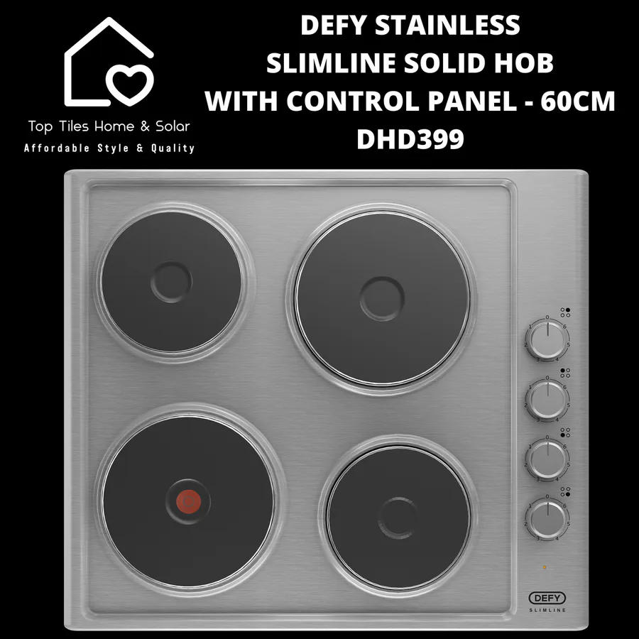 Defy Dhd399 Slimline Solid Cp Ss Hob view 8