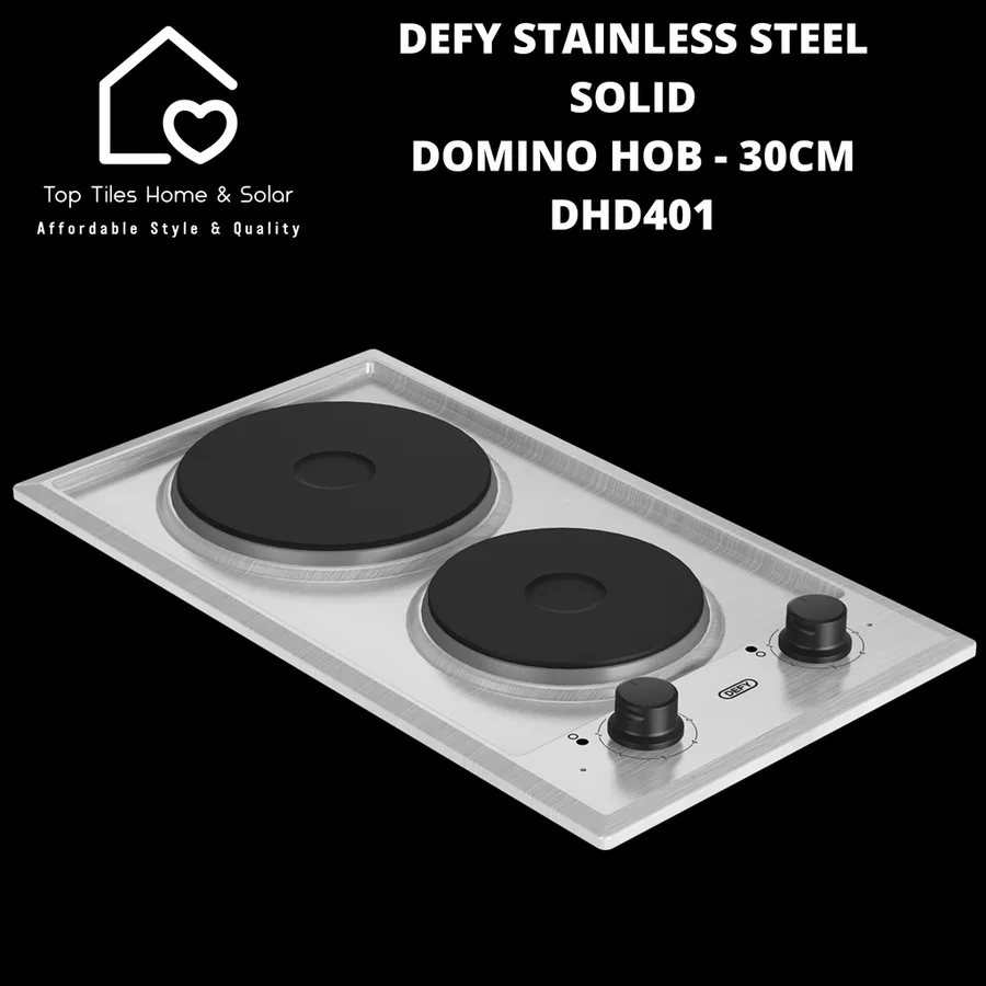 Defy Dhd401 Solid 2 Plate Cp Ss Hob view 2