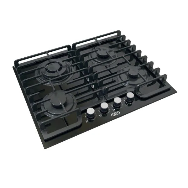 Defy Dhg614 65cm 4g On Glass With Precise Flam Hob view 6
