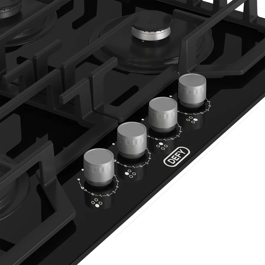 Defy Dhg614 65cm 4g On Glass With Precise Flam Hob view 7