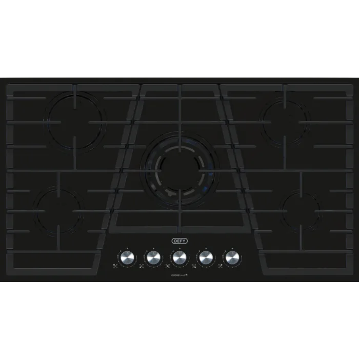 Defy Dhg931 Hob 90cm 5b Gas On Glass Pf Cps Hob view 4