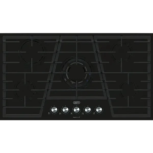 Defy Dhg931 Hob 90cm 5b Gas On Glass Pf Cps Hob view 5