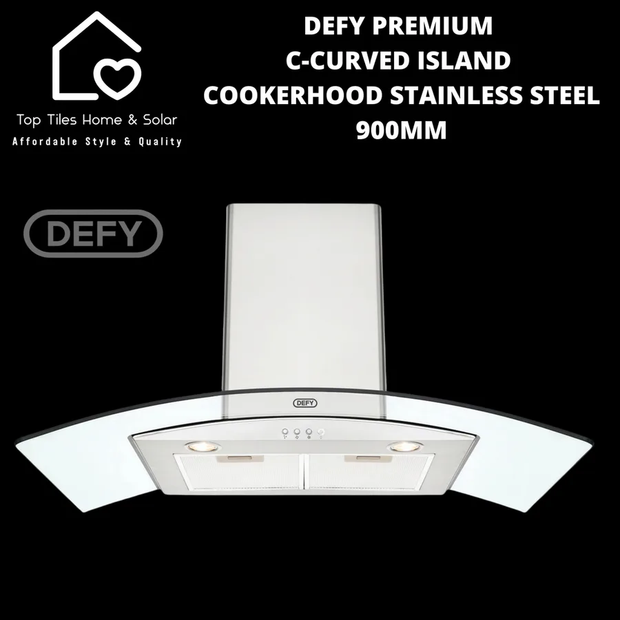 Defy Dch323 900 Island C/Glass S C/Hood view 2