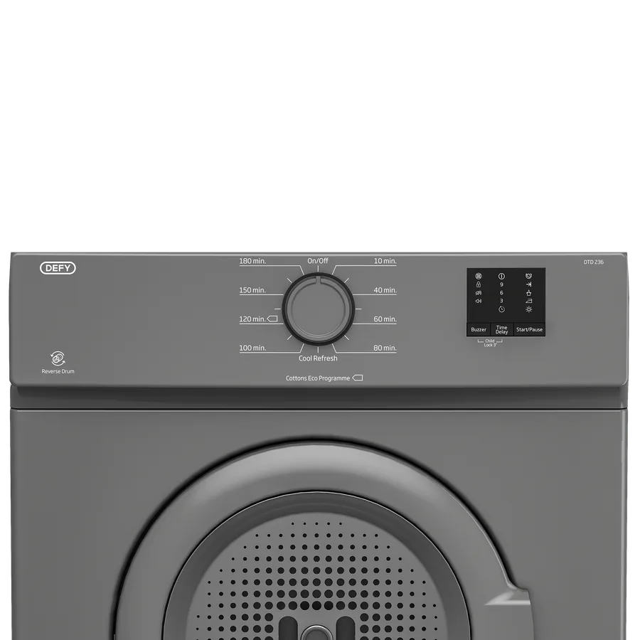 Defy Dtd236 Tumble Dryer Manhattan Grey view 2