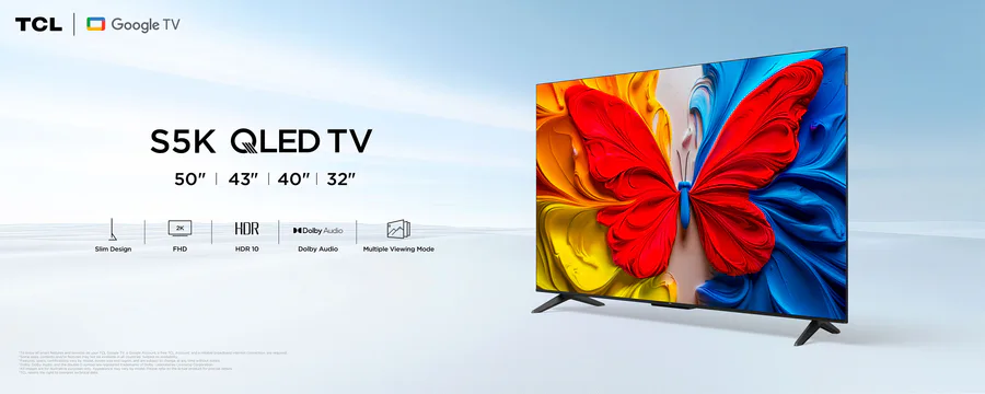Tcl 50s5k 50" 2k QLED Google TV view 2