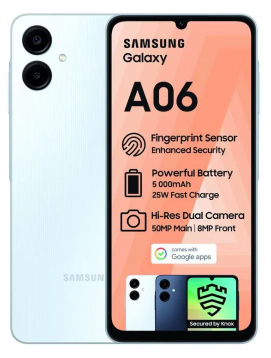 Samsung Sm-A065flbdafa Galaxy A06 Light Blue/Black view 5