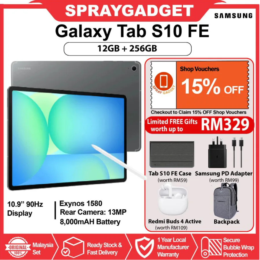 Samsung Sm-X520 S10 Fe 128gb Tab view 10
