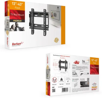 Barkan Brae207 Micron Bracket 13"-43" Flat view 3