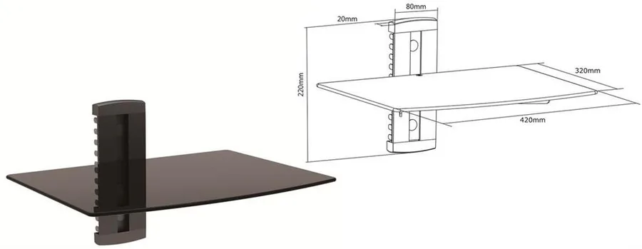 Unimounts Unimdvd291 Single DVD Shelf