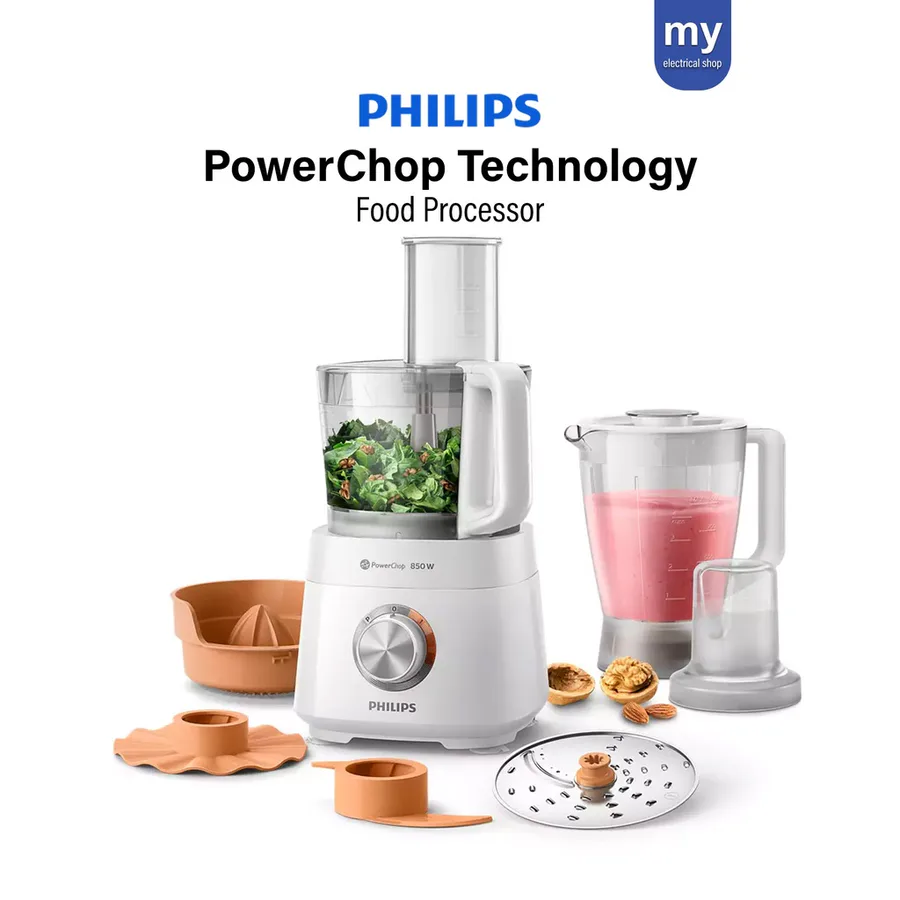 Philips Hr7520 Food Processor Black view 8