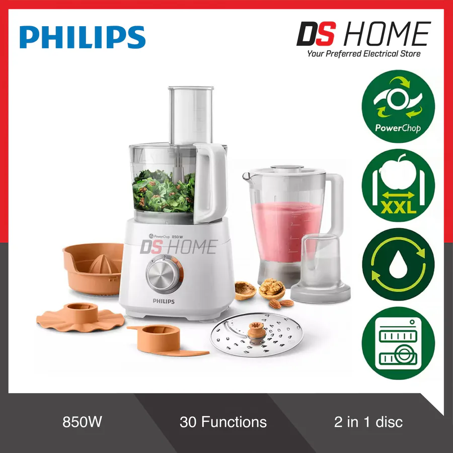 Philips Hr7520 Food Processor Black view 9