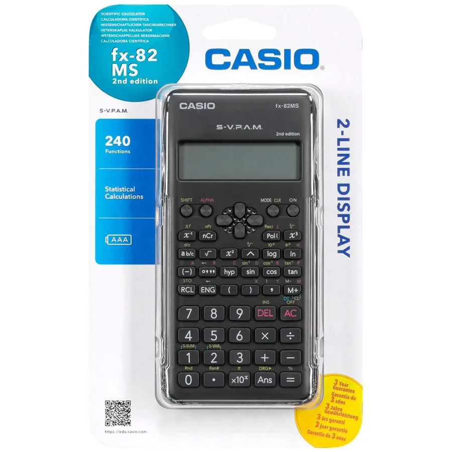 Casio Fx-82ms Scientific Calculator