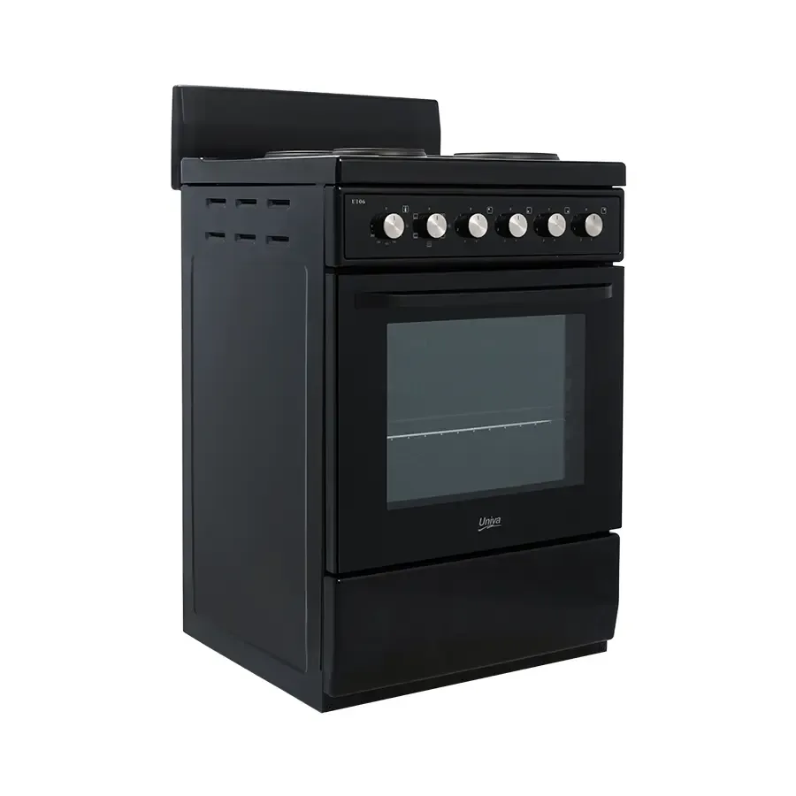 Univa U106b 4 Plate Elec Black 600mm Stove view 5