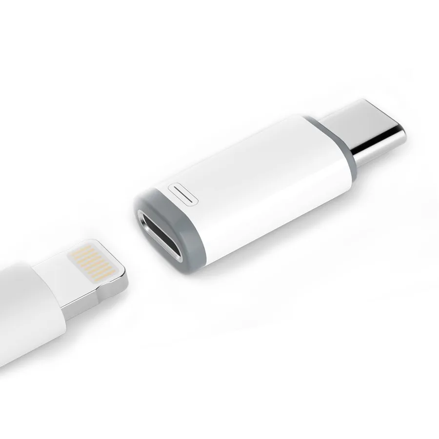 Iphone USB-C Adapter + Usc-C To Lightning Cable view 2