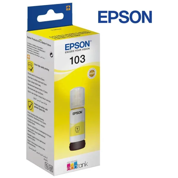 Epson 103 Ecotaml Yellow Bottle Ink view 5
