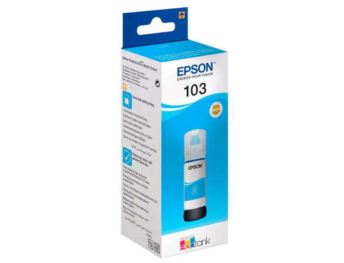 Epson 103 Ecotank Cyan Ink view 3