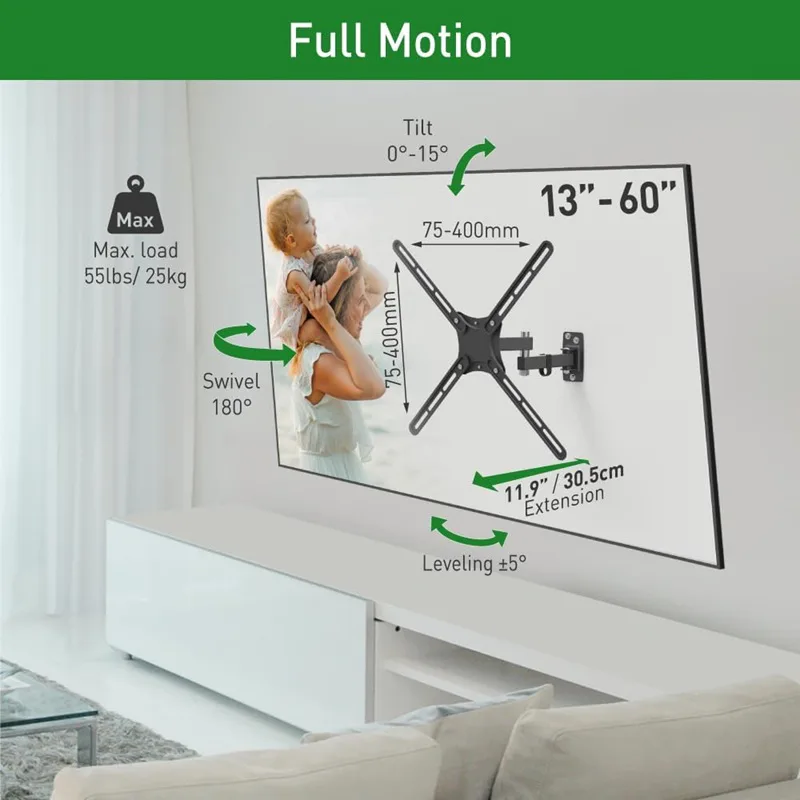 Barkan E3423 13"-60" Full Motion Bracket view 2