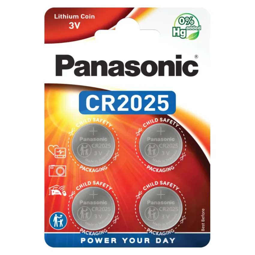 Panasonic Cr2025 Battery view 5