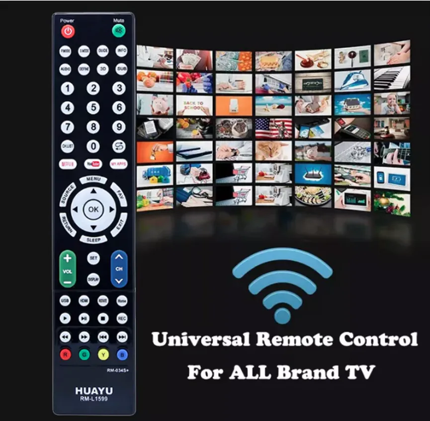 Huayu Rm-L1599 9rm-034d++) Universal Remote view 4