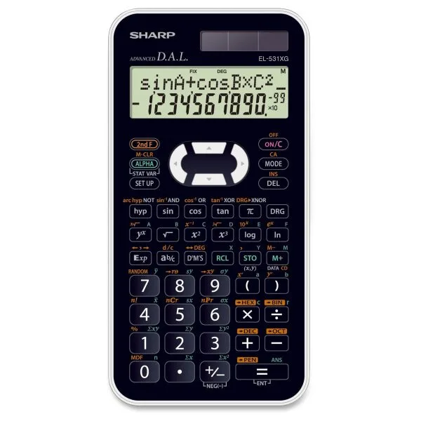 Sharp El531 Wh-Bbk Scientific Calculator view 5