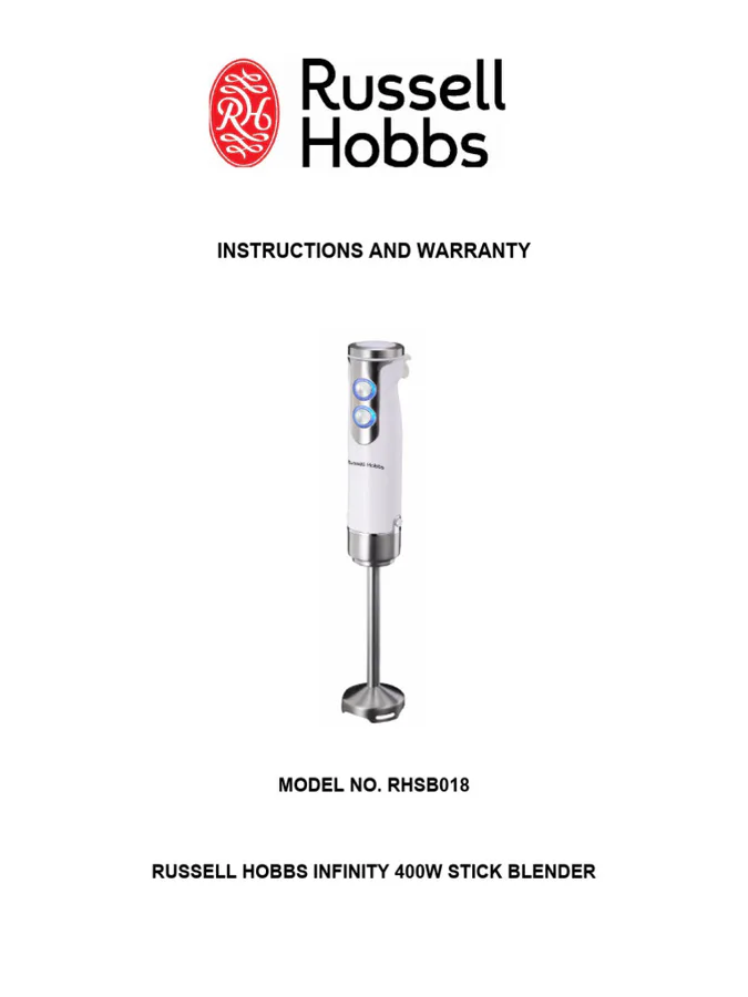 Russell Hobss Rhsb018 Stick Blender view 7
