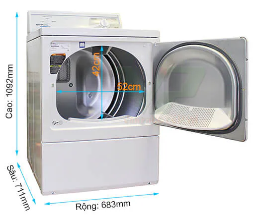 Speed Queen Adee8rgs 10.5kg Elec Dryer view 6