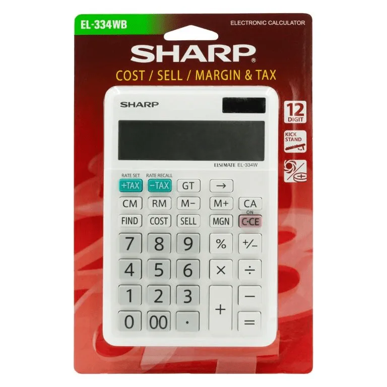Sharp El334 12d Calculator view 6