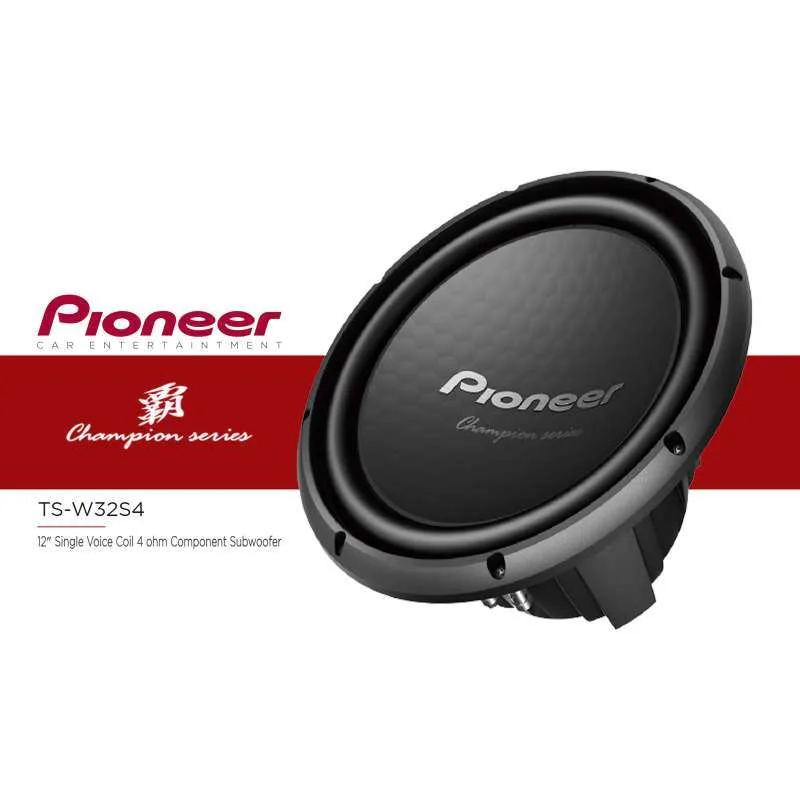 Pioneer Ts-W32s4 1500w 12"Svc 4 Ohm 12" Sub view 3