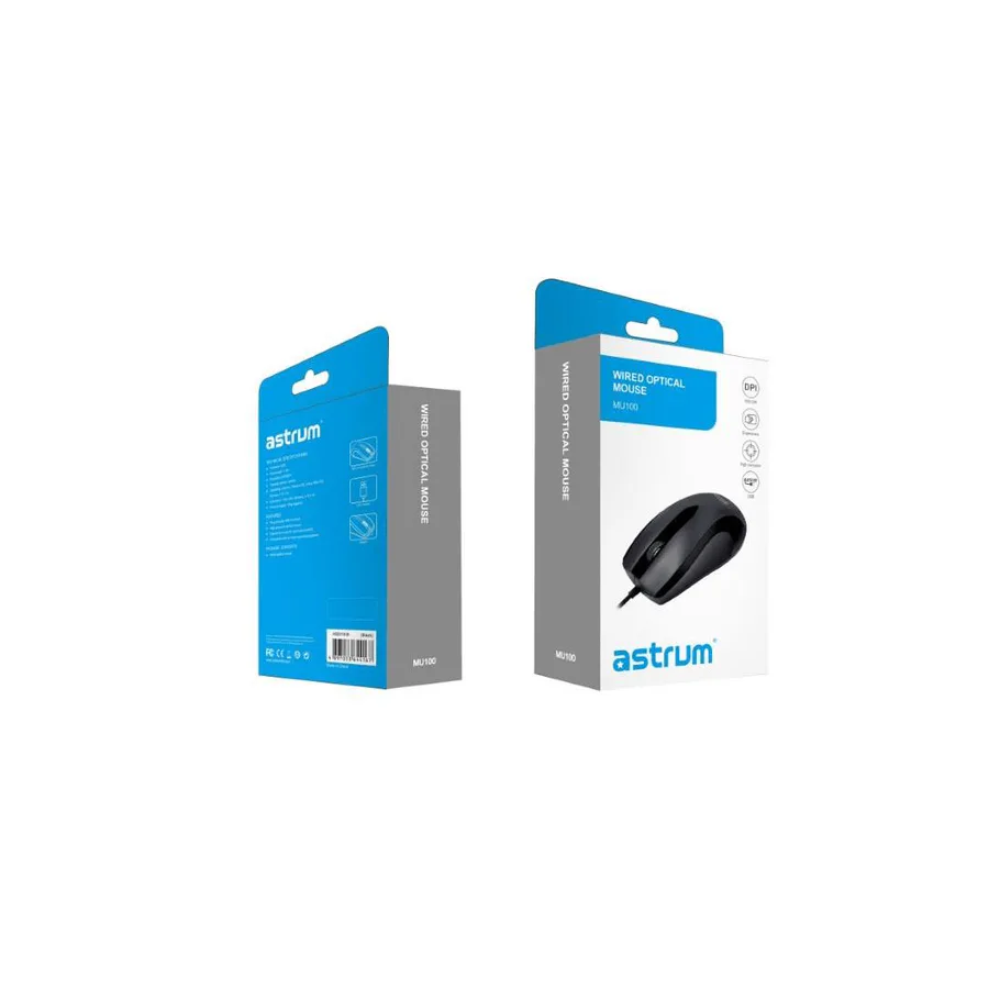 Astrum Mu100 Mouse USB Optical Black