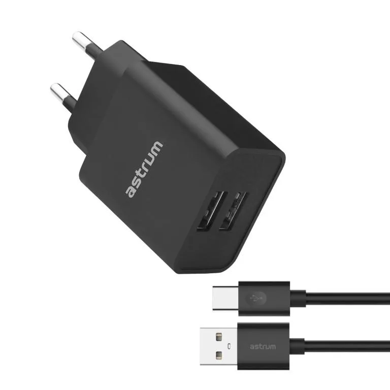 Astrum Wall Charger Pro U20 USB 10w Black