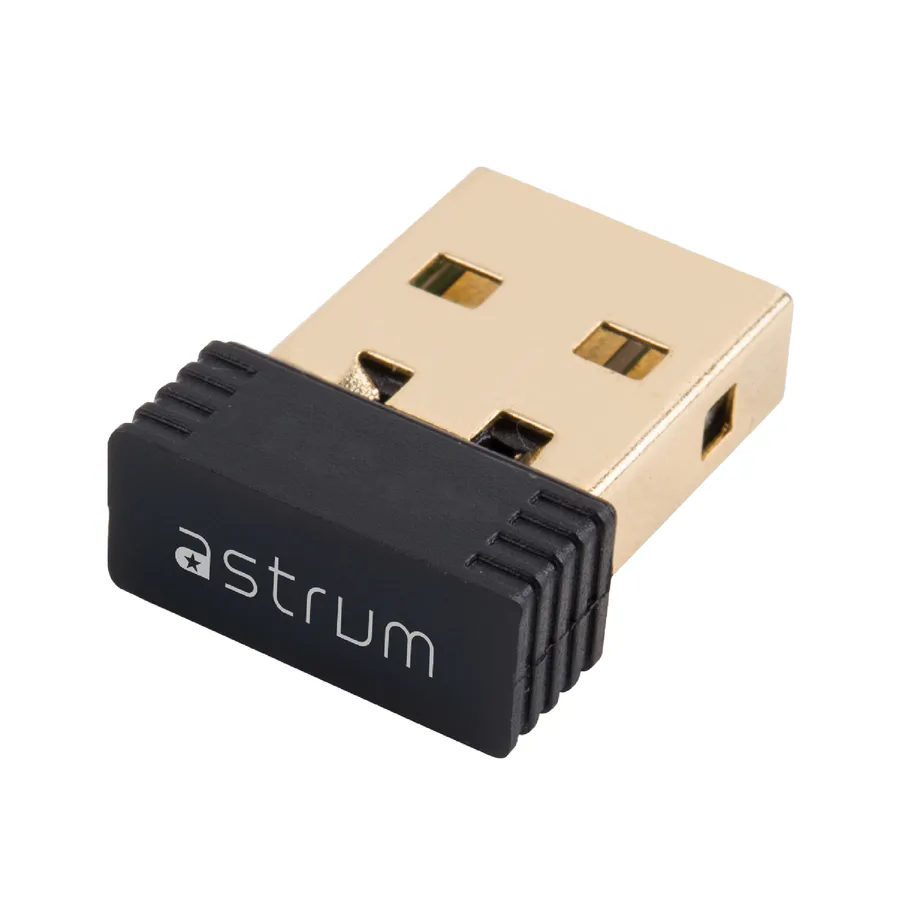 Astrum Na150 Wireless Adapter 150mbps Nano Black view 2