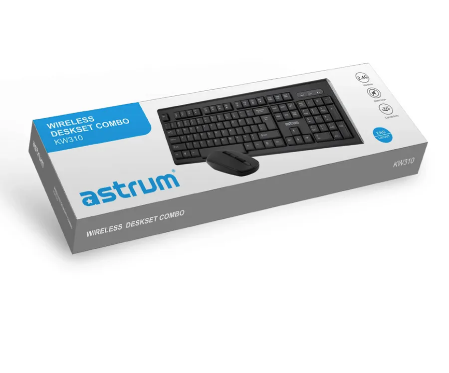 Astrum Mw220 Mouse Wireless 2.4ghz 1200dpi Green view 3
