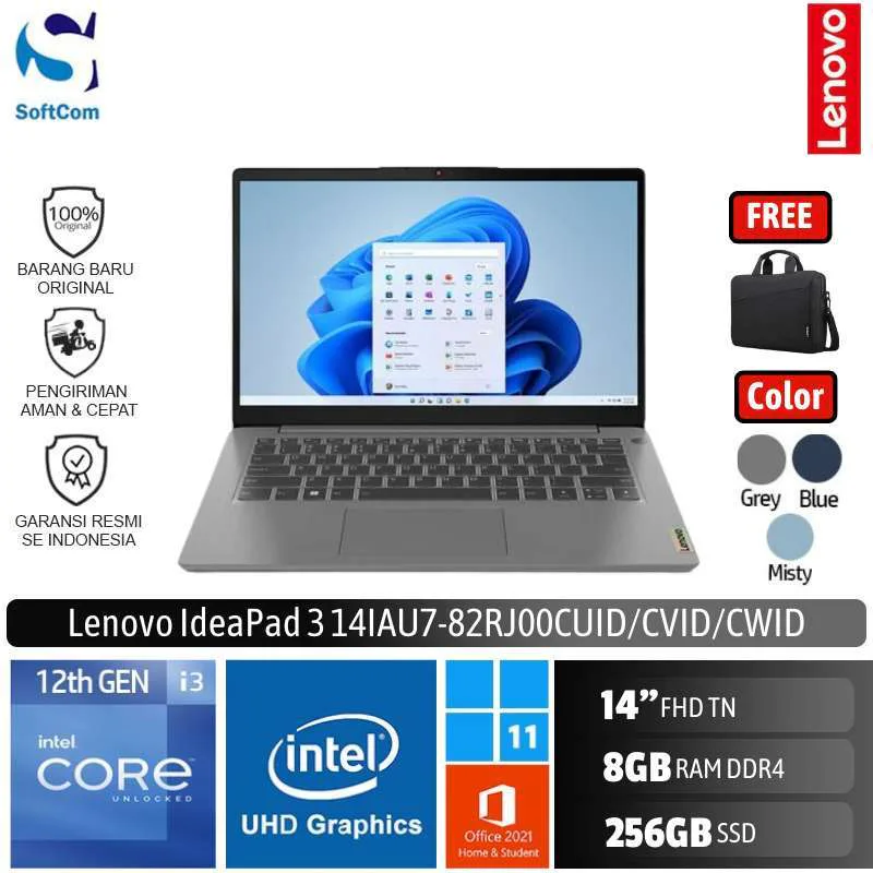 Lenovo Ip3 I3 8gb/256gb+1tb Win 11 Notebook