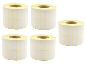 Label 40x24 Bar Double Code White Labels view 3