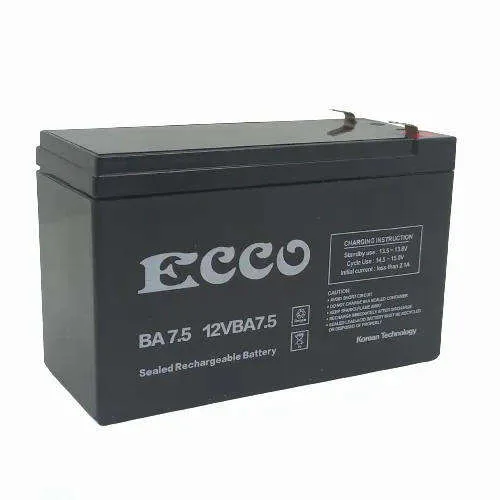 Ecco Ba7.5 12vba7.5 Rechargeable Battery