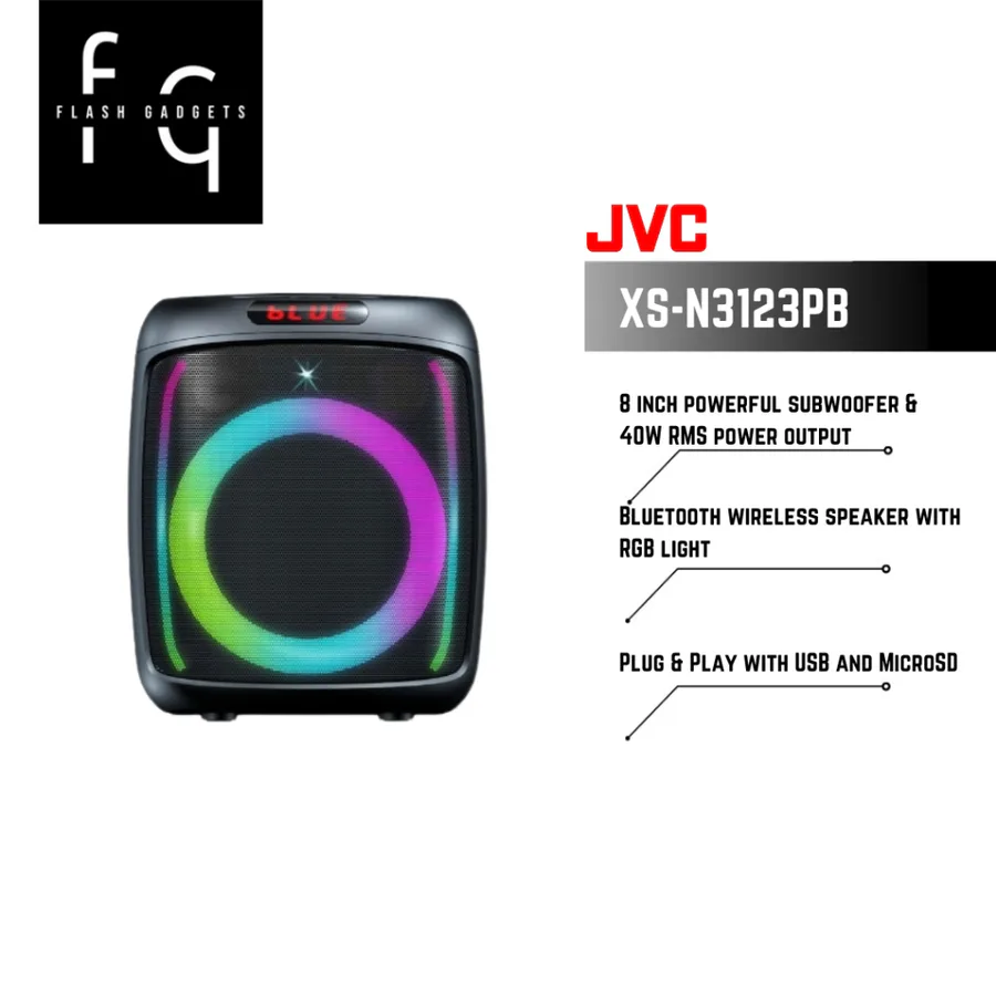Jvc Xs-N3123pb 8" Midi Party Speaker view 6
