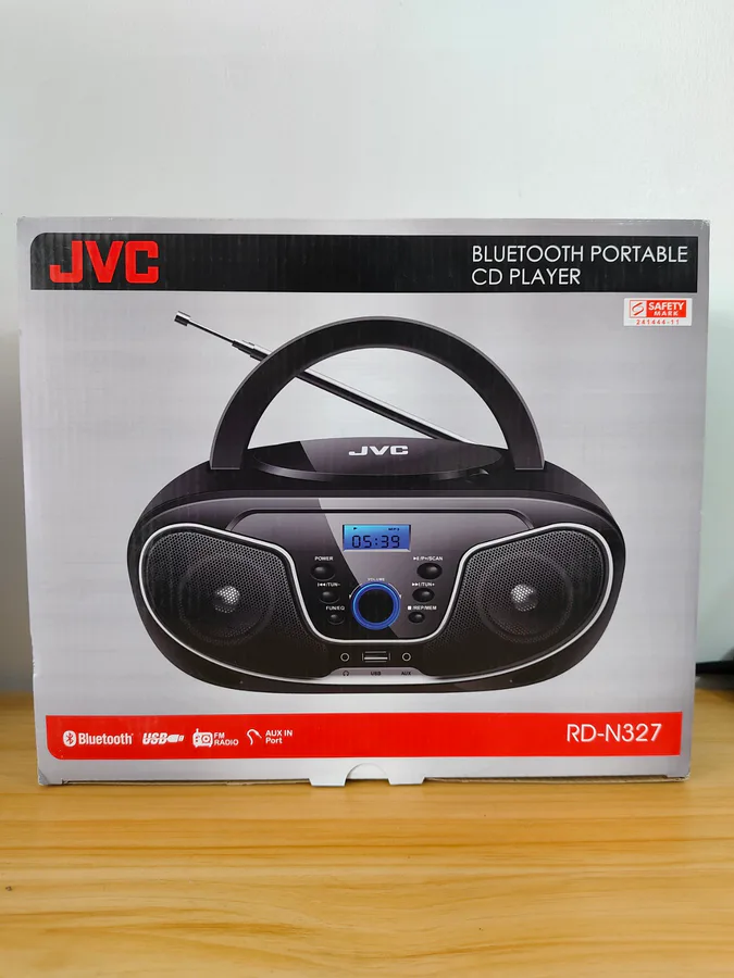 Jvc Rd-N327 BT Portable Cd Radio
