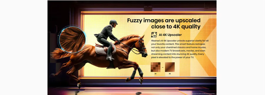 Hisense 65a6q 65" 4k UHD TV view 7