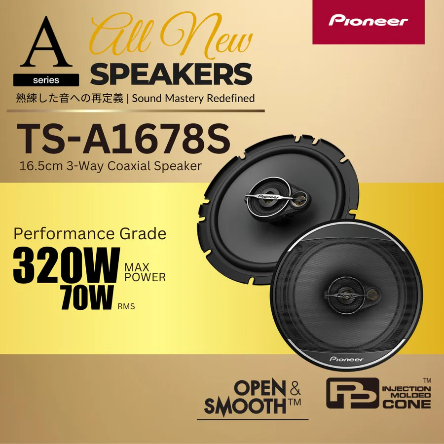 Pioneer Ts-A1678s 6.5" 2 Way Speaker view 7
