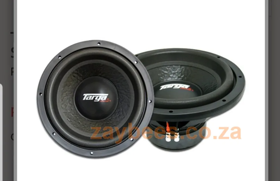 Targa Tg-1204dw 12" D4ohm 2x1600w Rms Sub view 2