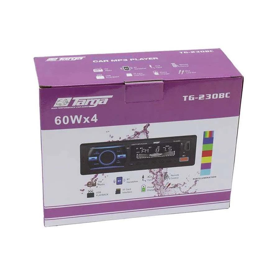 Targa Tg-230bc Media Player 2xusb 7 Colour Radio view 4
