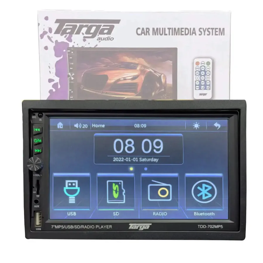 Targa Tdd-702mp5 7" D-Din Mp5 USB Phone Link Radio