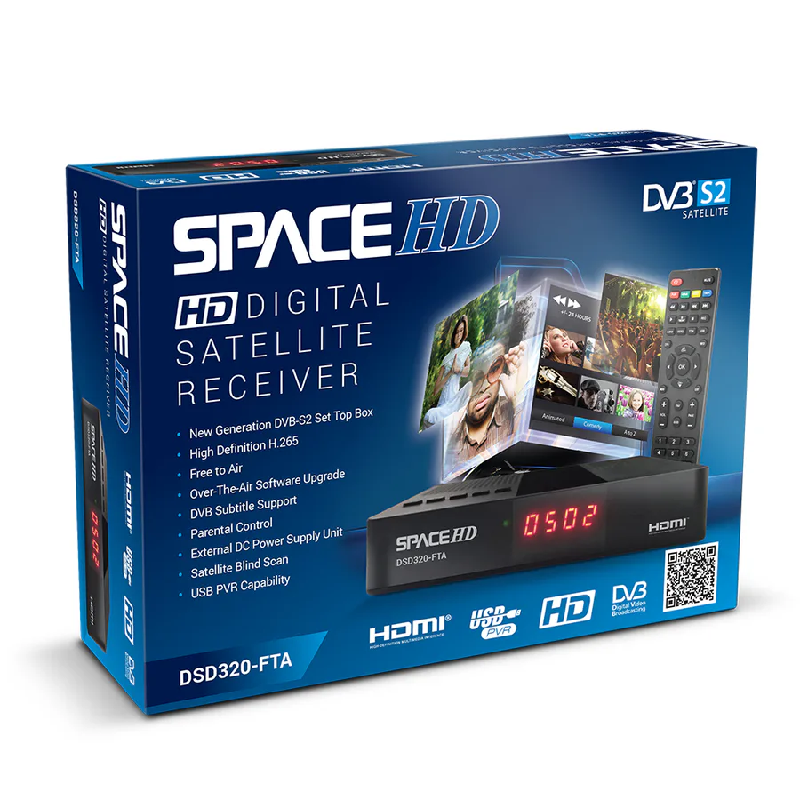 Space Dvb-S2 Freevision Satellite Receiver view 3