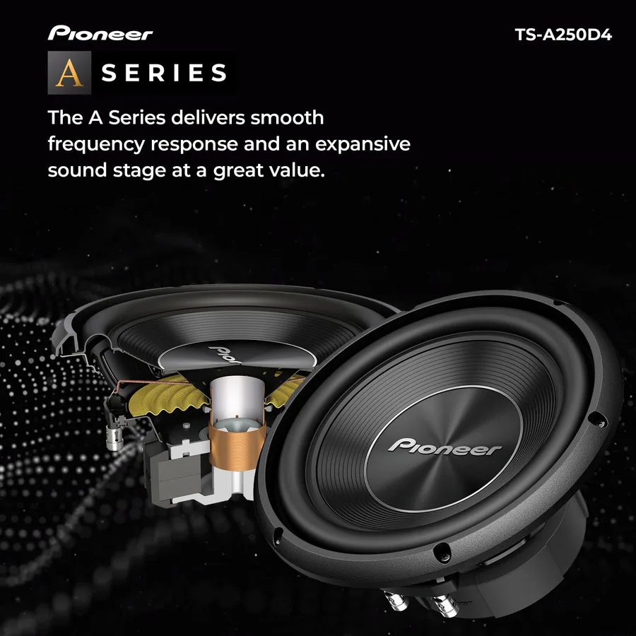 Pioneer Ts-A250d4 1300w Dvc 10" Sub view 4