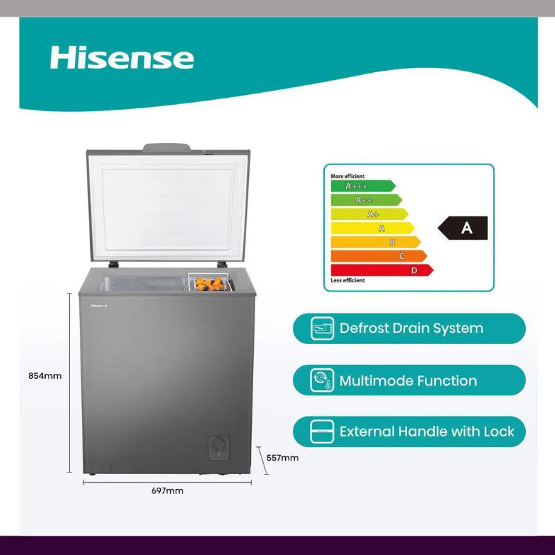 Hisense H175cfs Met Chest Freezer view 2
