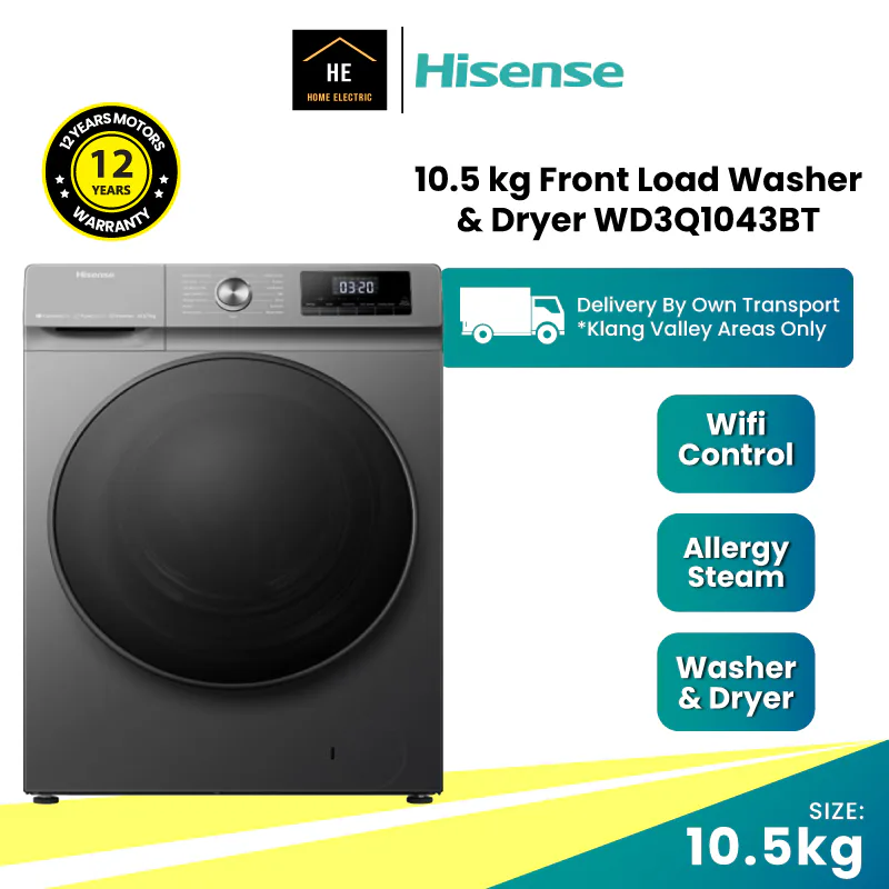 Hisense Wd3q1043bt Washing Machine view 2