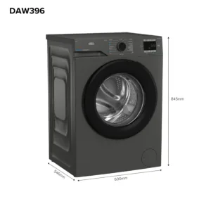 Defy Daw396 8kg Front Loader Washing Machine Gray view 8
